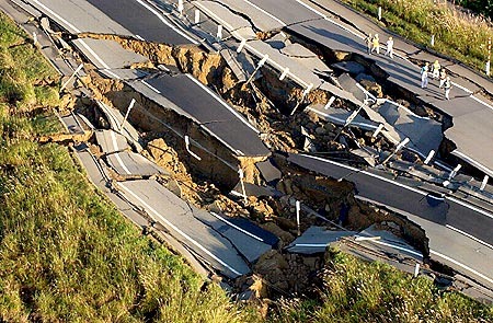 中越地震での被害状況
