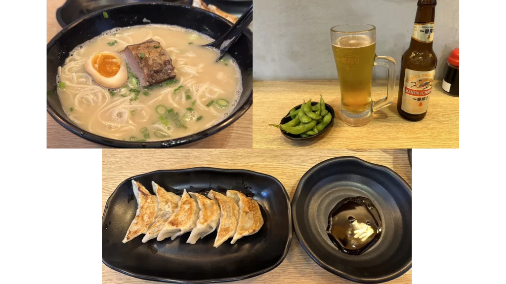 シンガポールの居酒屋での日本食の例